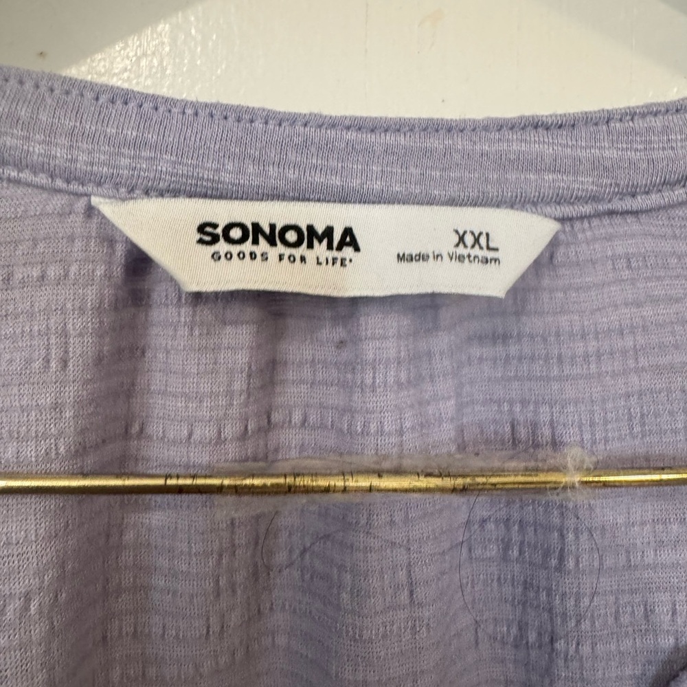 Sonoma Women's Light Purple Long Sleeve Top. Size XXL. - Picture 3 of 4